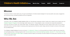 Desktop Screenshot of childrenshealthinitiative.org